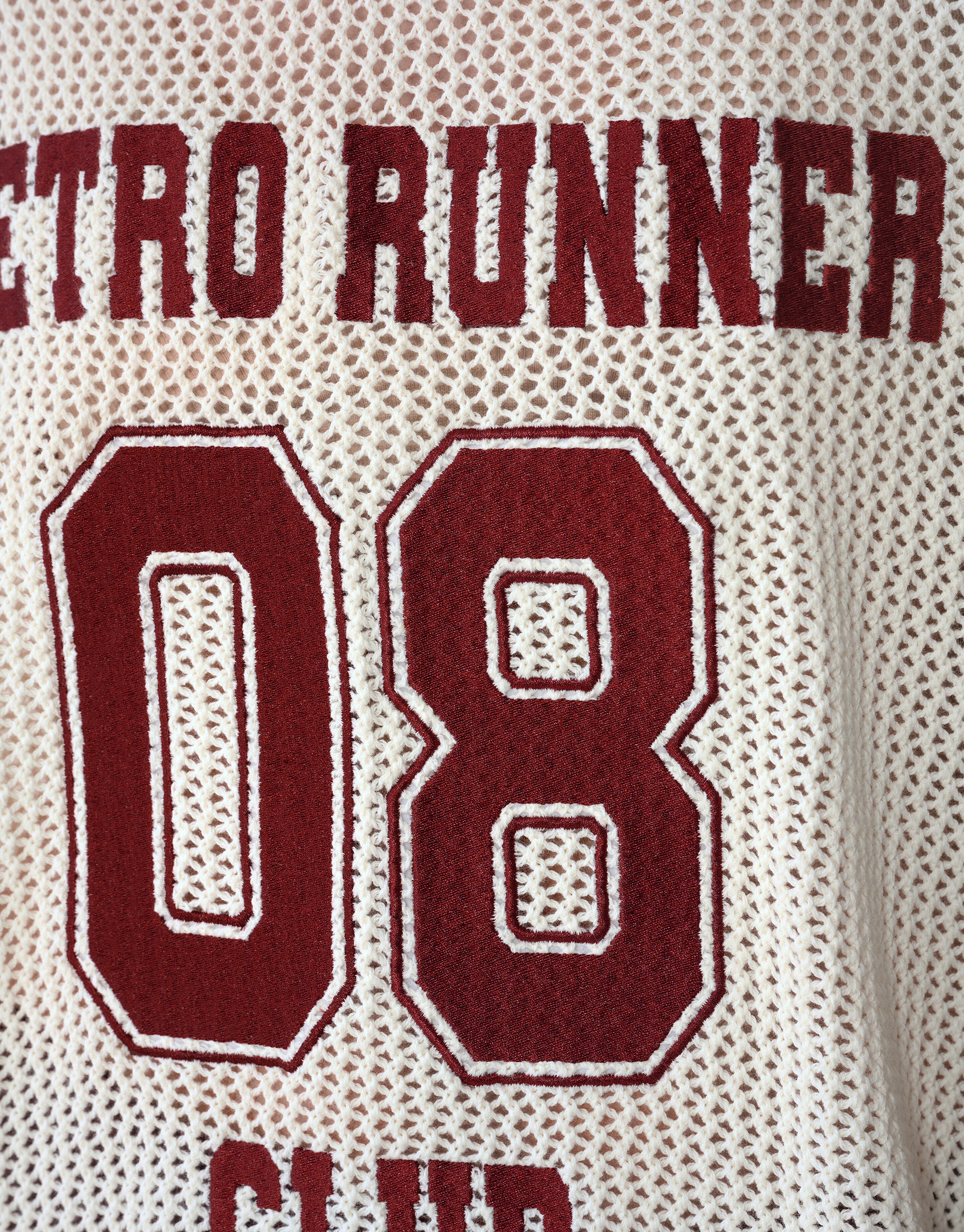 Oversized Baseball T-shirt Gebroken Wit SHOEBY WOMEN