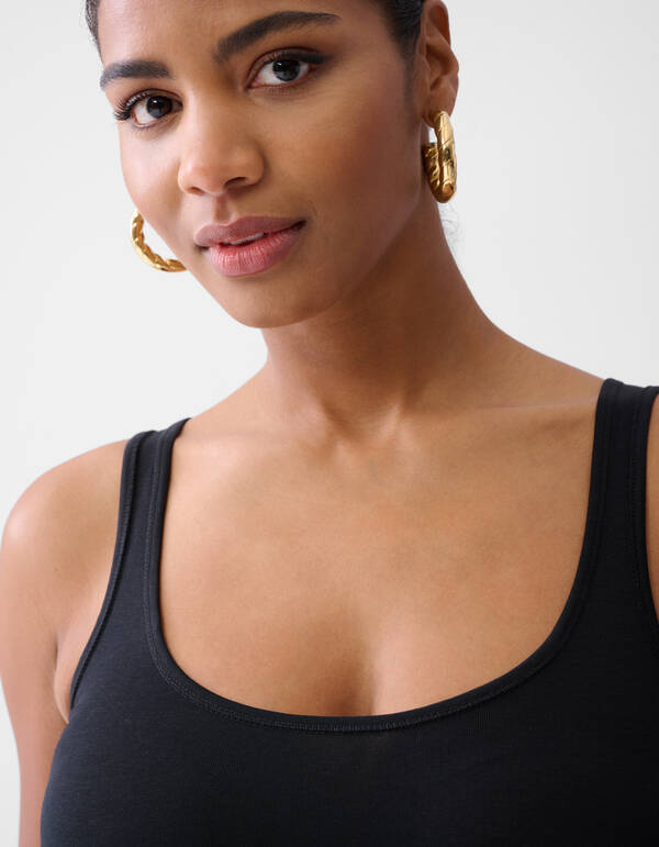 Basis Tanktop Zwart Eksept