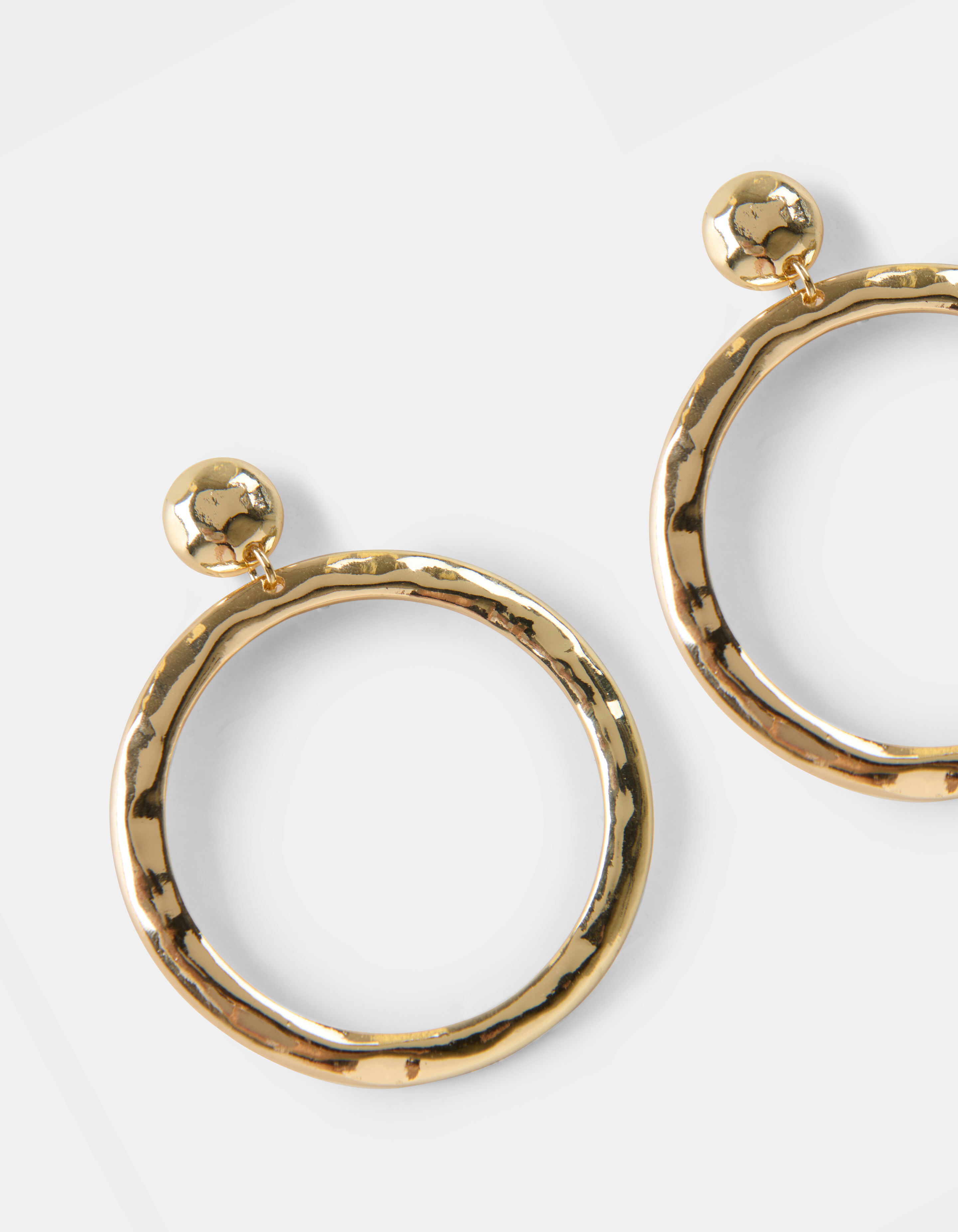 Big Hammered Hoops Oorbellen SHOEBY ACCESSOIRES