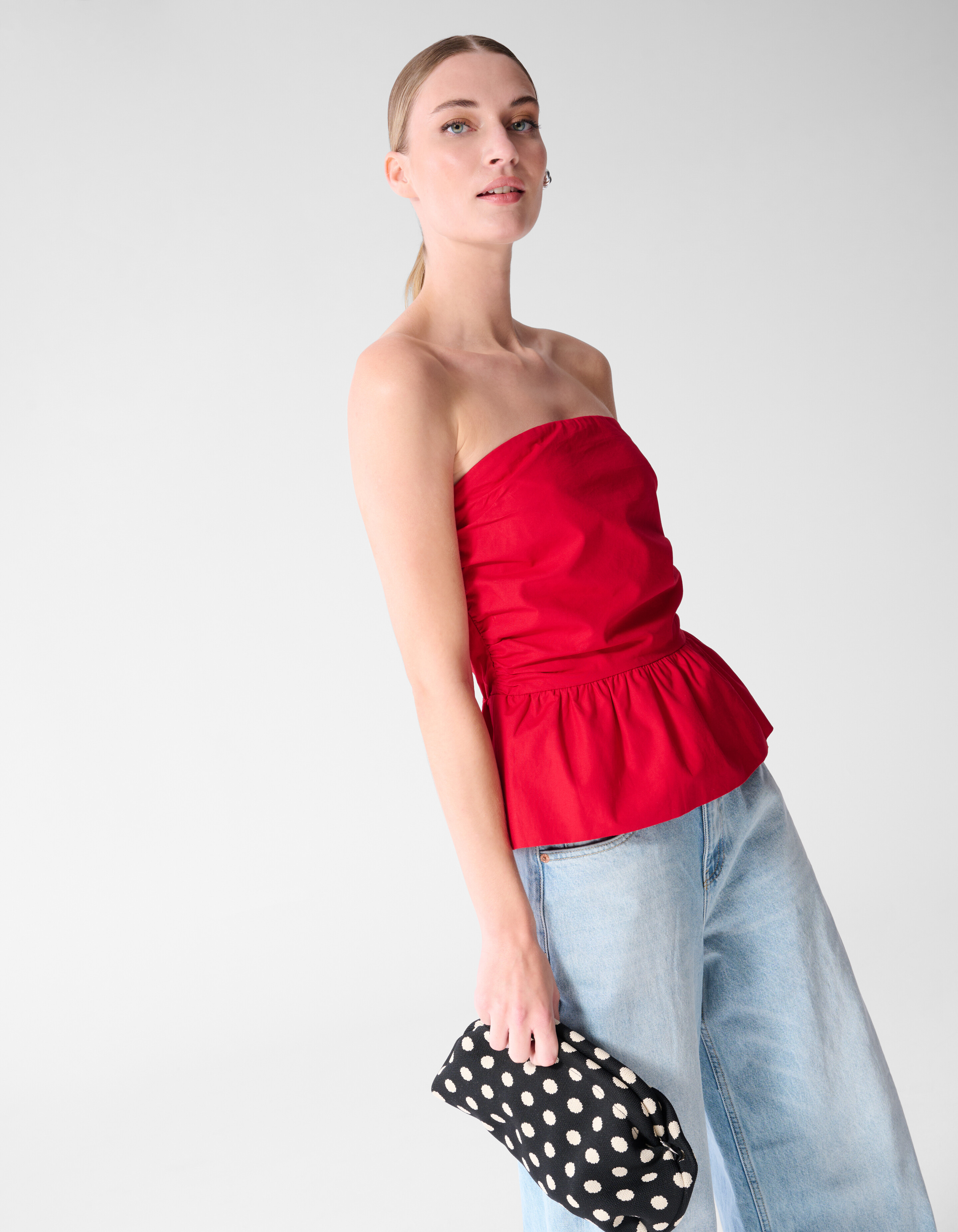 Strapless Top Rood SHOEBY WOMEN