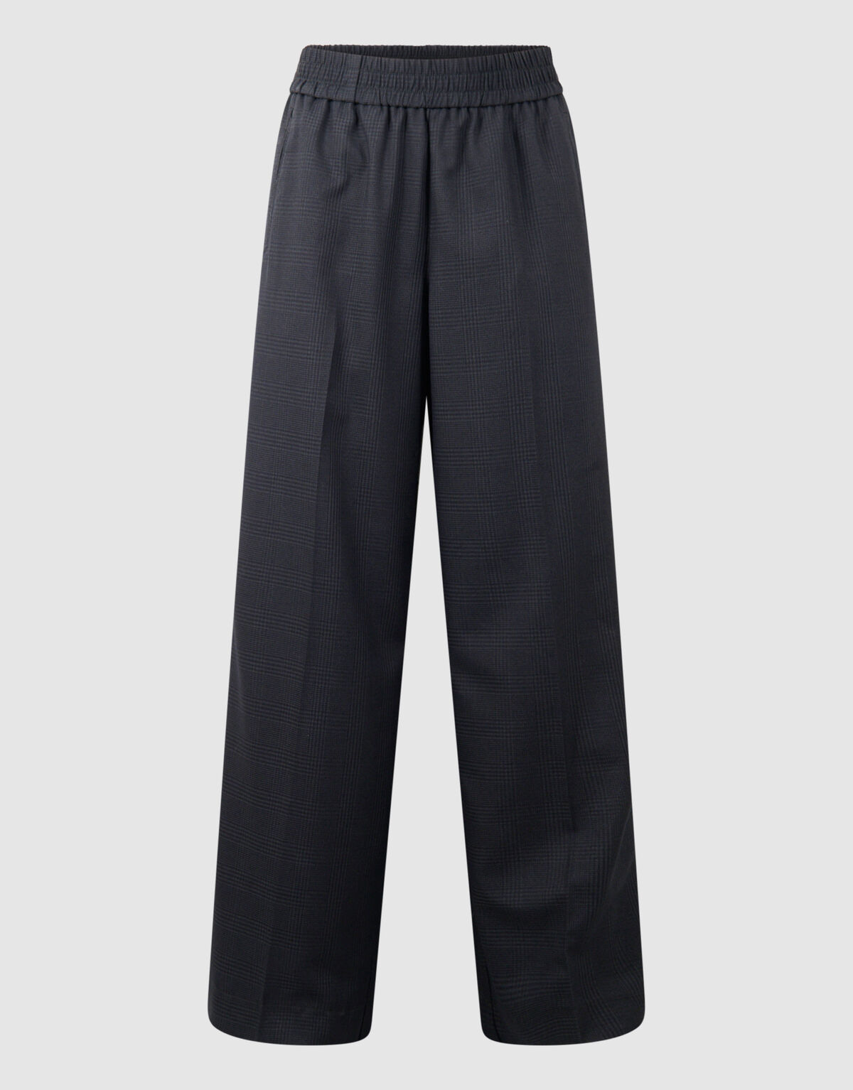 Ruiten Wide Leg Fit Broek Donkergrijs SHOEBY WOMEN