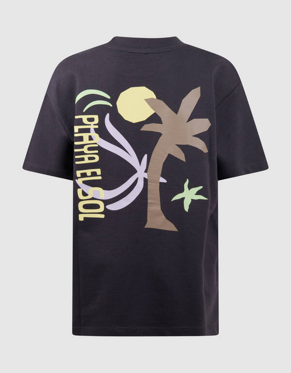 Playa Artwork T-shirt Donkergrijs SHOEBY BOYS