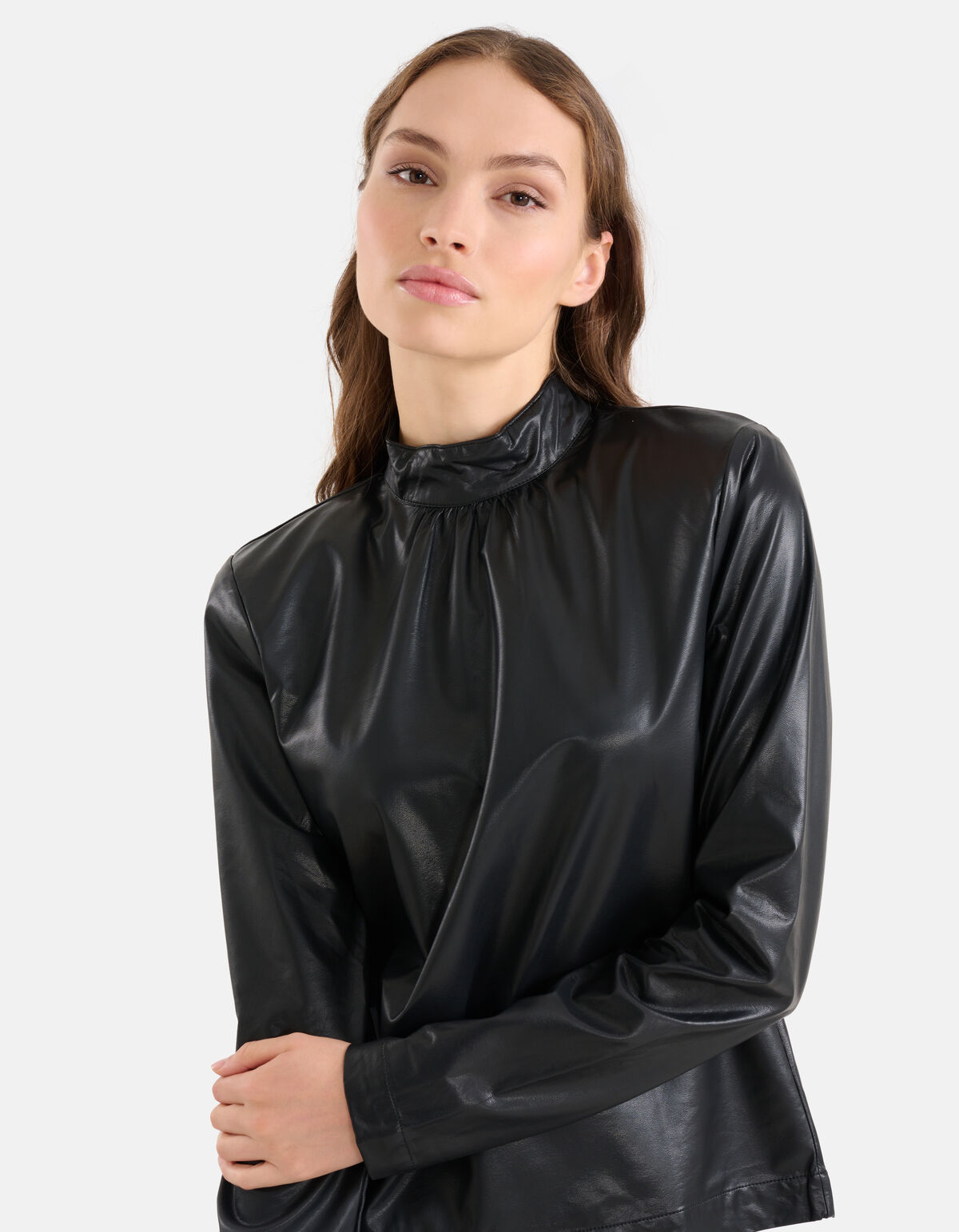 Vegan Leren Top Zwart SHOEBY WOMEN