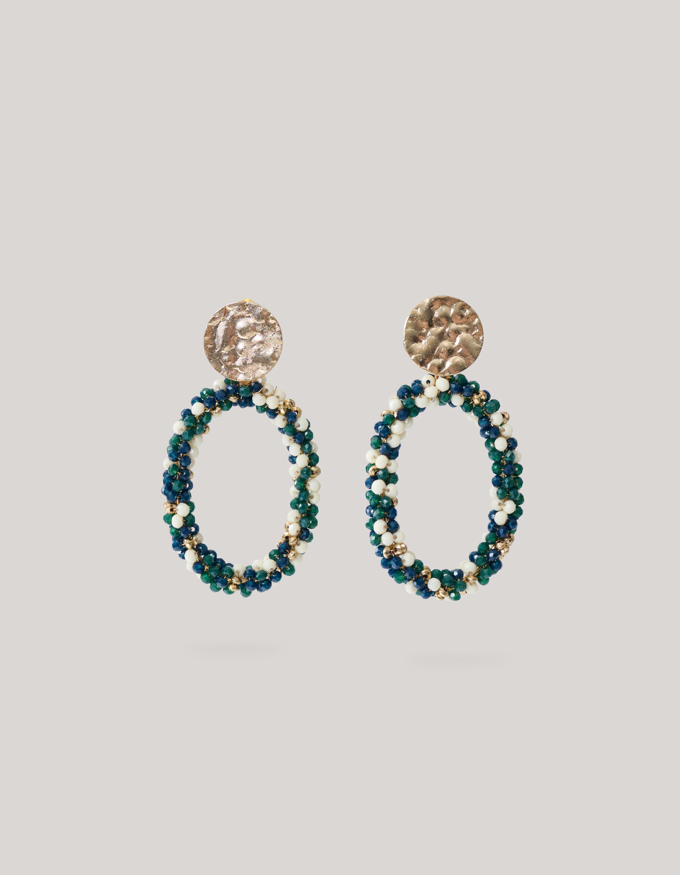 Multi Beaded Oorbellen Groen SHOEBY ACCESSOIRES