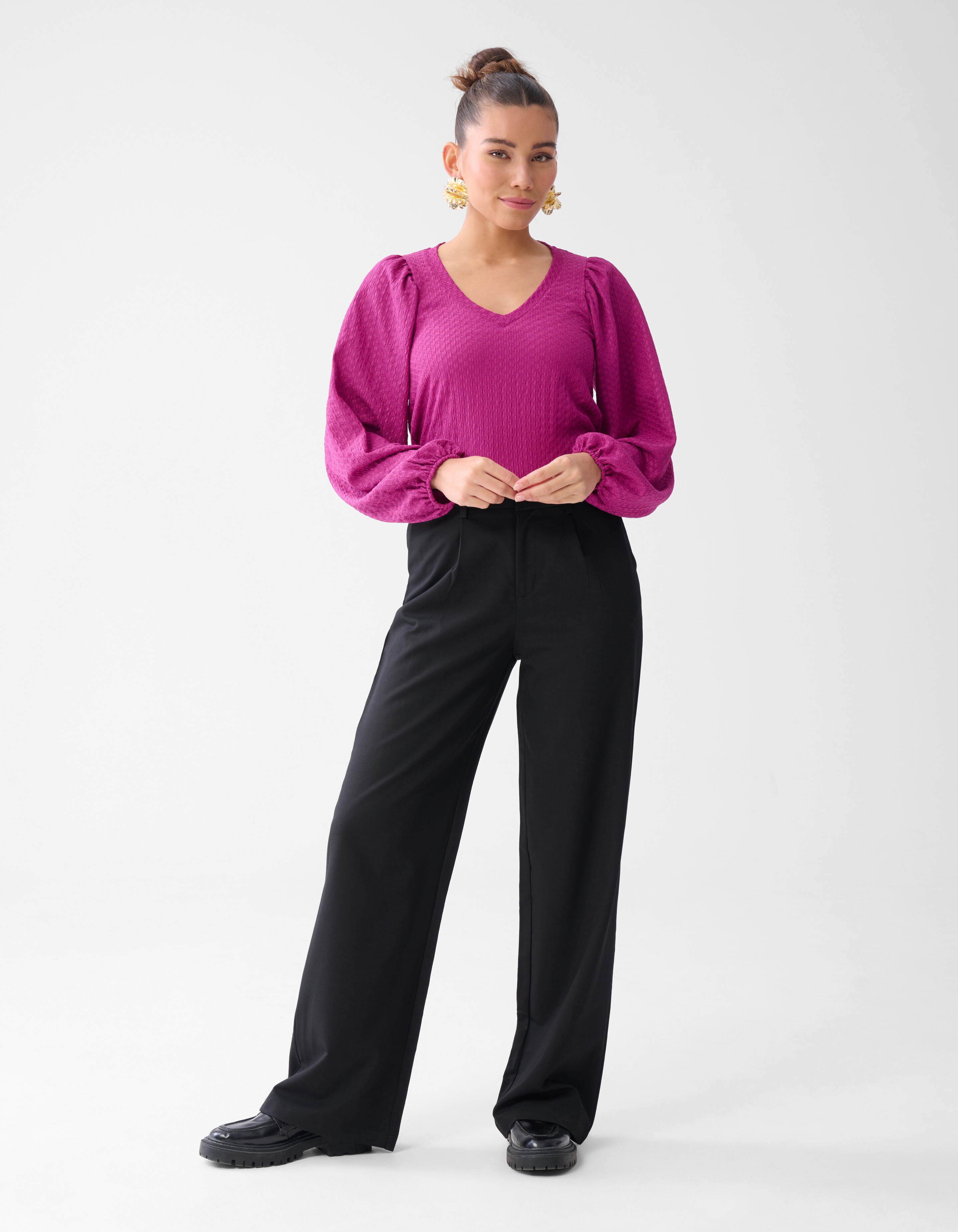 Crinkle Top Paars SHOEBY WOMEN