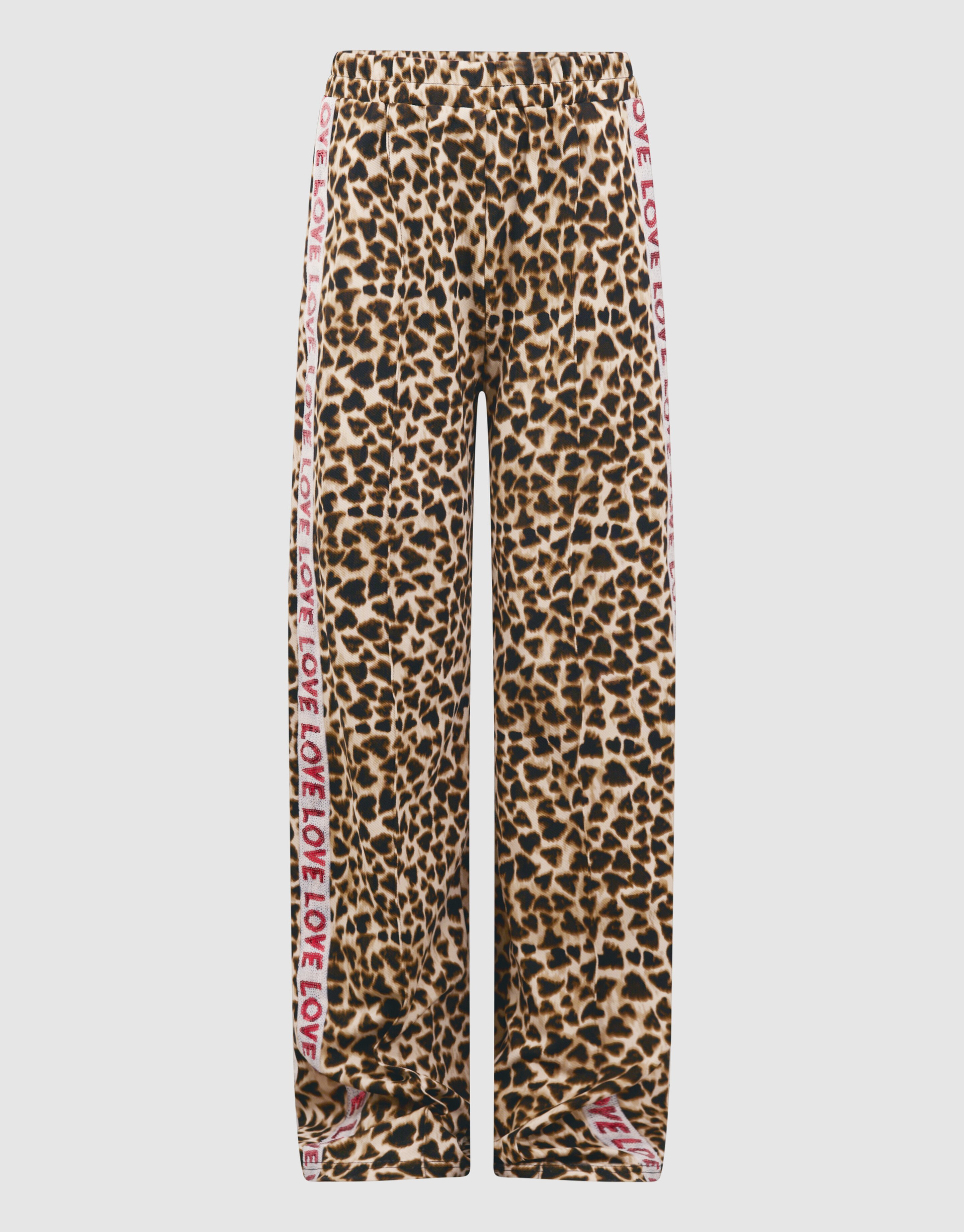 Leopard Heart Broek Lichtbruin SHOEBY GIRLS
