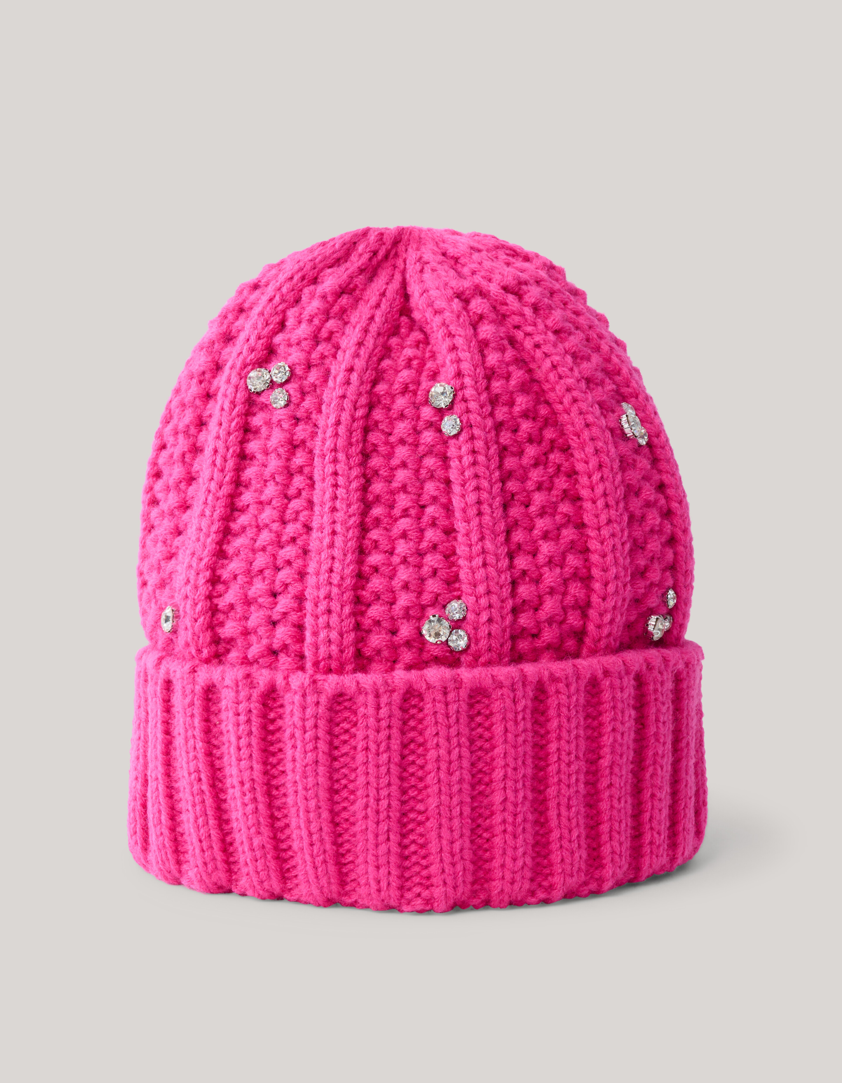Rhinestone Beanie Roze SHOEBY ACCESSOIRES