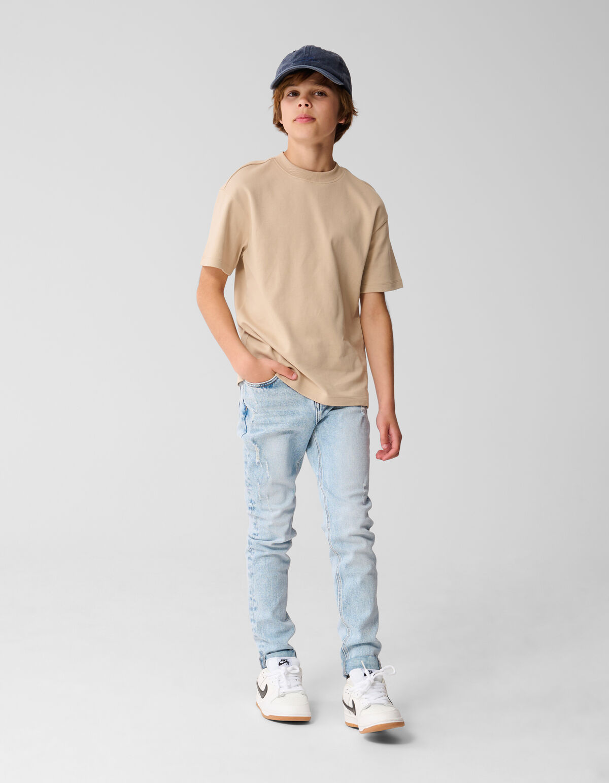 Basic T-shirt Zand SHOEBY BOYS
