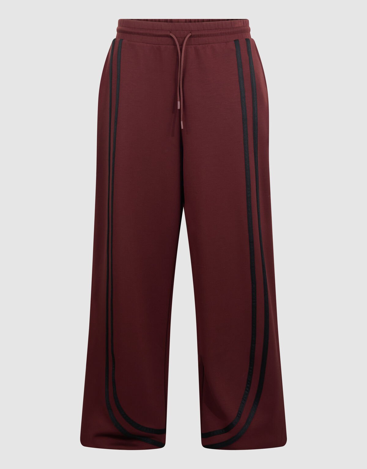 Stripe Jogger Wide leg Broek Donkerrood SHOEBY WOMEN