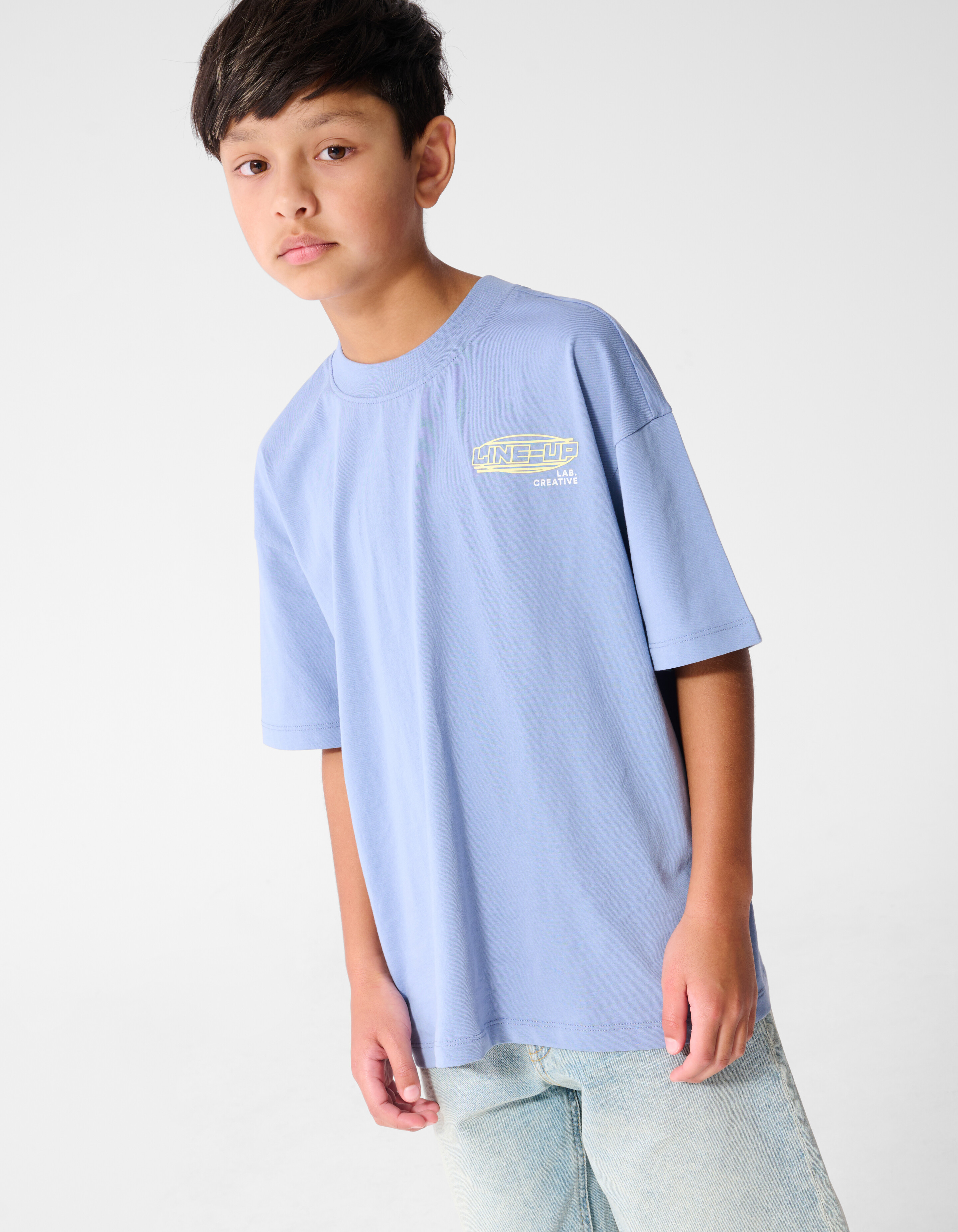 Line Up Artwork T-shirt Blauw SHOEBY BOYS