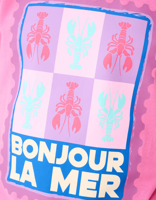 La Mer Artwork T-shirt Roze SHOEBY GIRLS