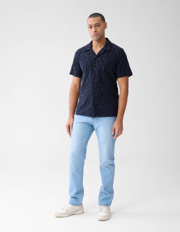 Tapered Fit Jeans Bleached L34 SHOEBY MEN