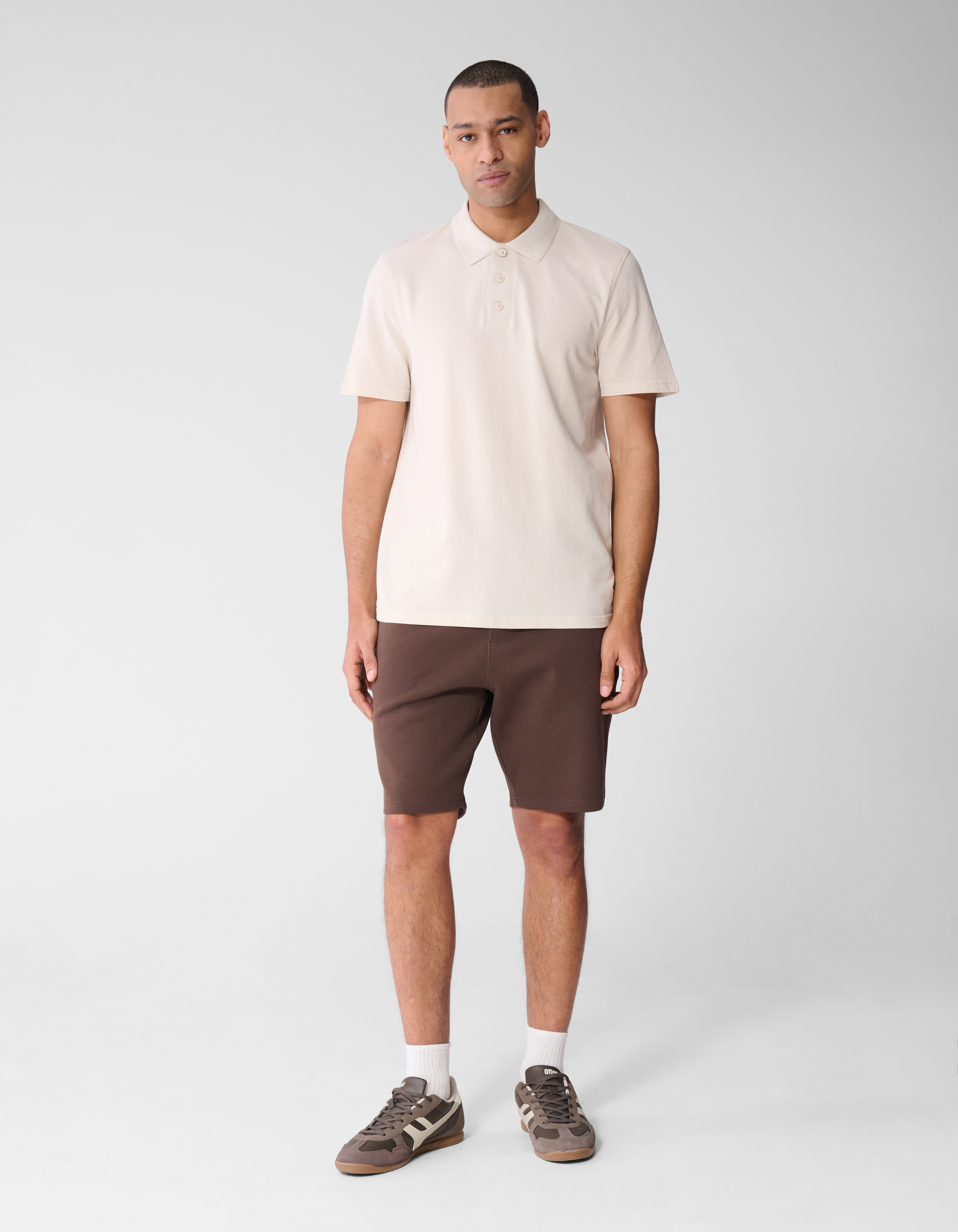 Gebreide Polo Zand SHOEBY MEN