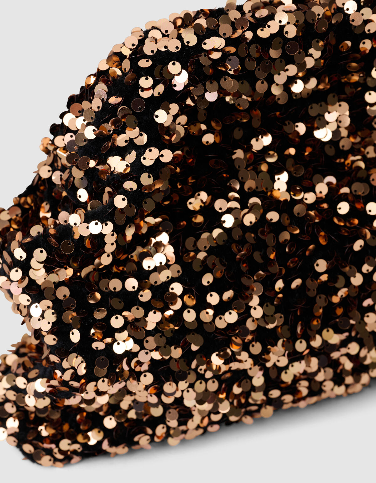 Sequin Clutch Donkerbruin SHOEBY ACCESSOIRES