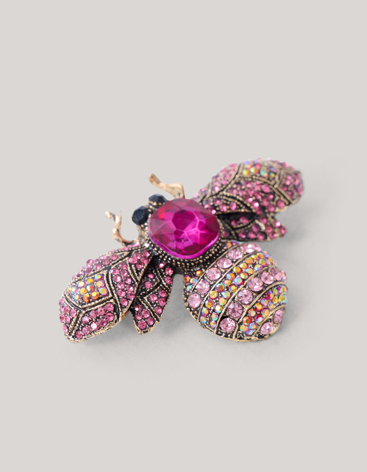 Strass Kever Broche Roze SHOEBY ACCESSOIRES