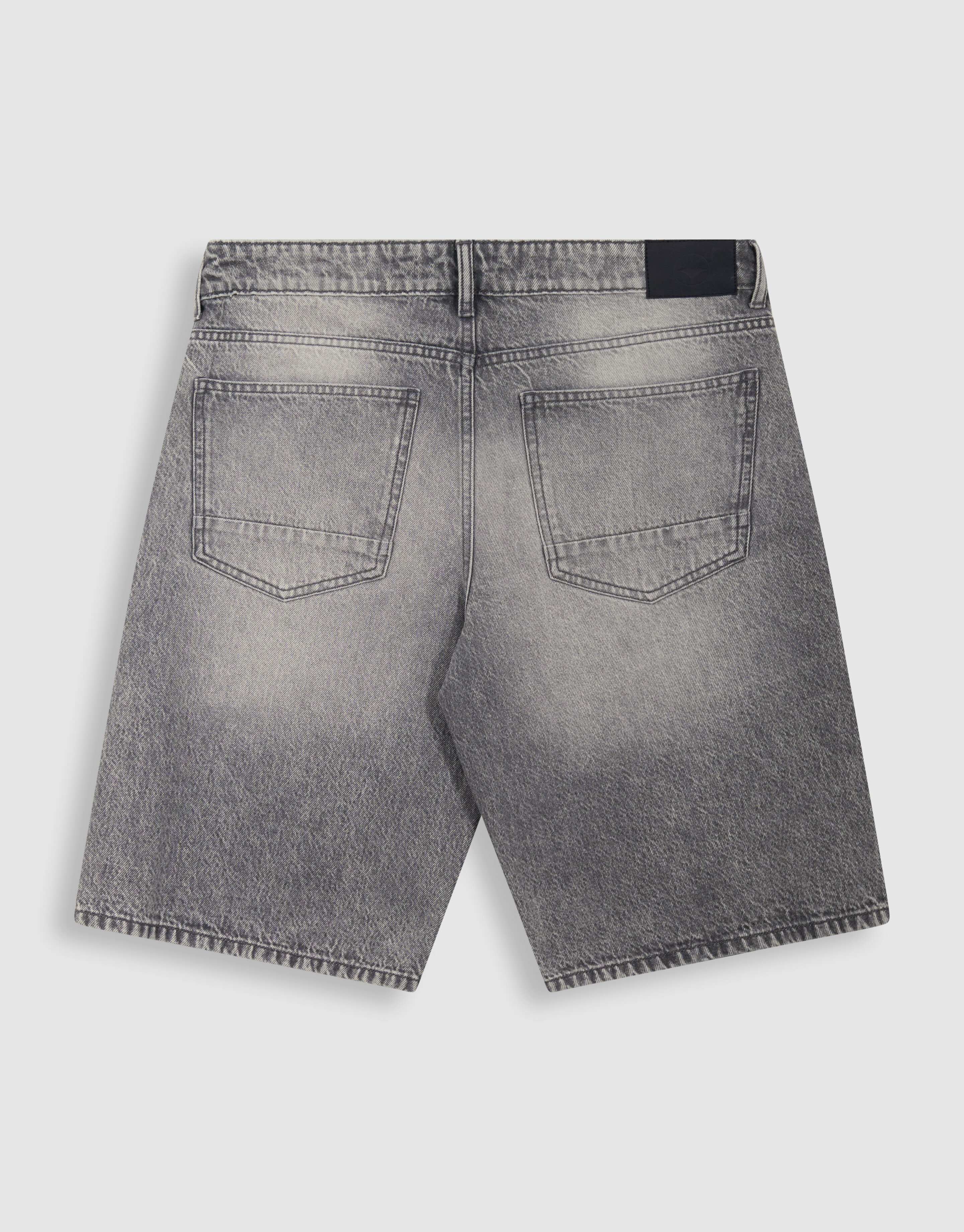 Relaxed Fit Denim Short Grijs SHOEBY MEN