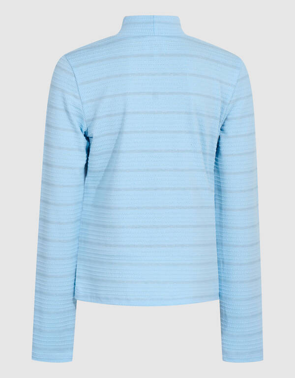 Lurex Longsleeve Top Lichtblauw SHOEBY GIRLS