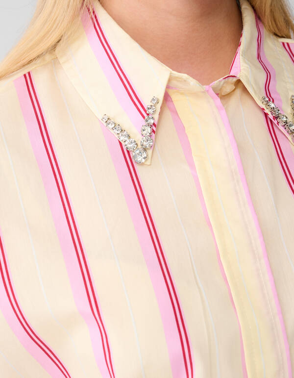 Stripe Blouse Lichtgeel SHOEBY WOMEN