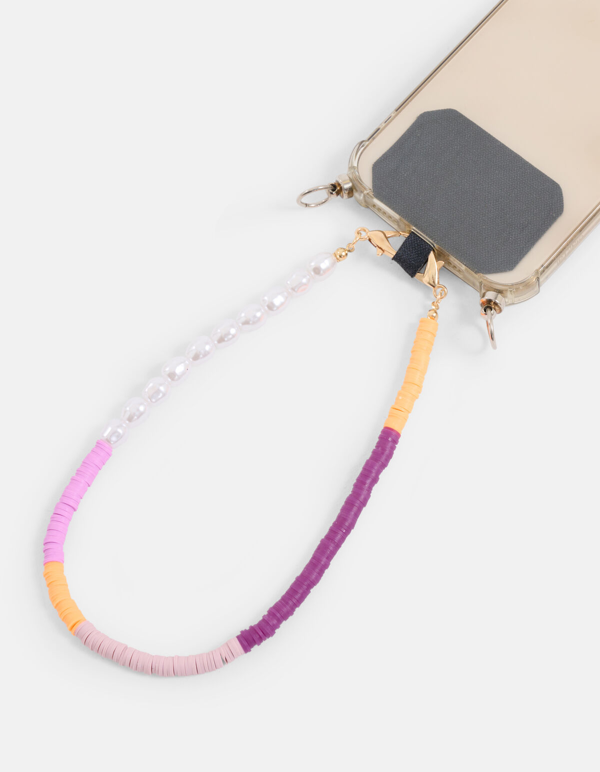 Korte Katsuki Parel Telefoonkoord Paars SHOEBY ACCESSOIRES