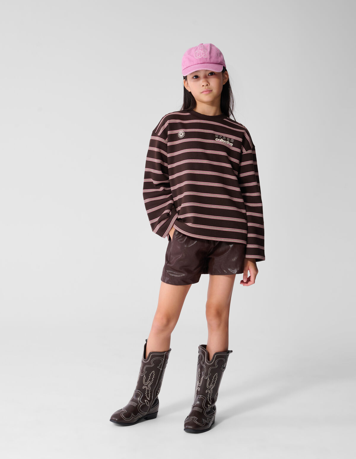 Vegan Leren Short Donkerbruin SHOEBY GIRLS