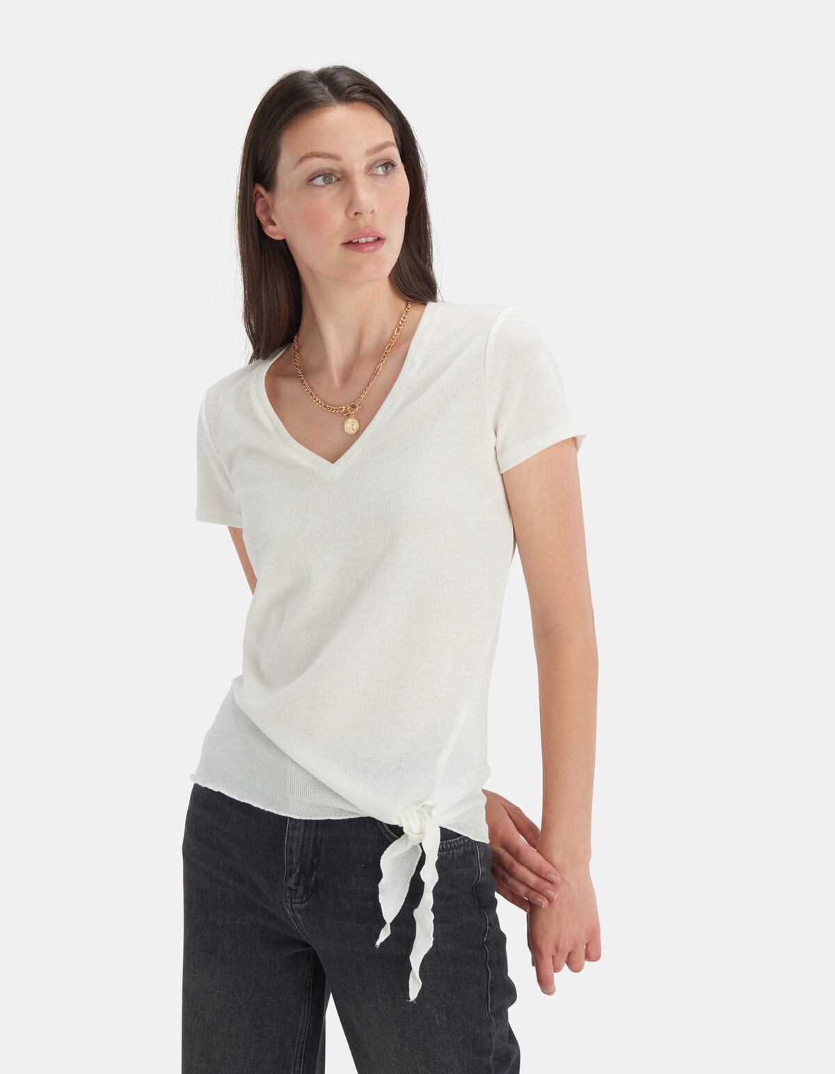 Glitter Knoop T-shirt