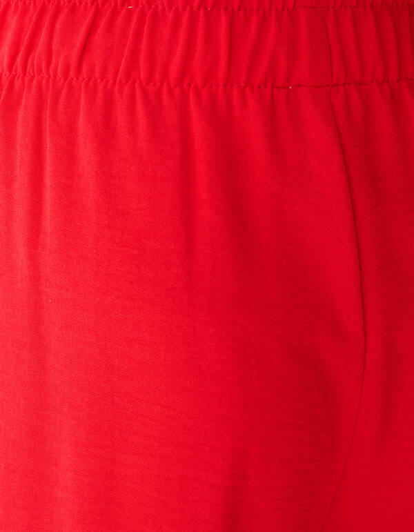 Piping Wide Leg Broek Rood SHOEBY GIRLS