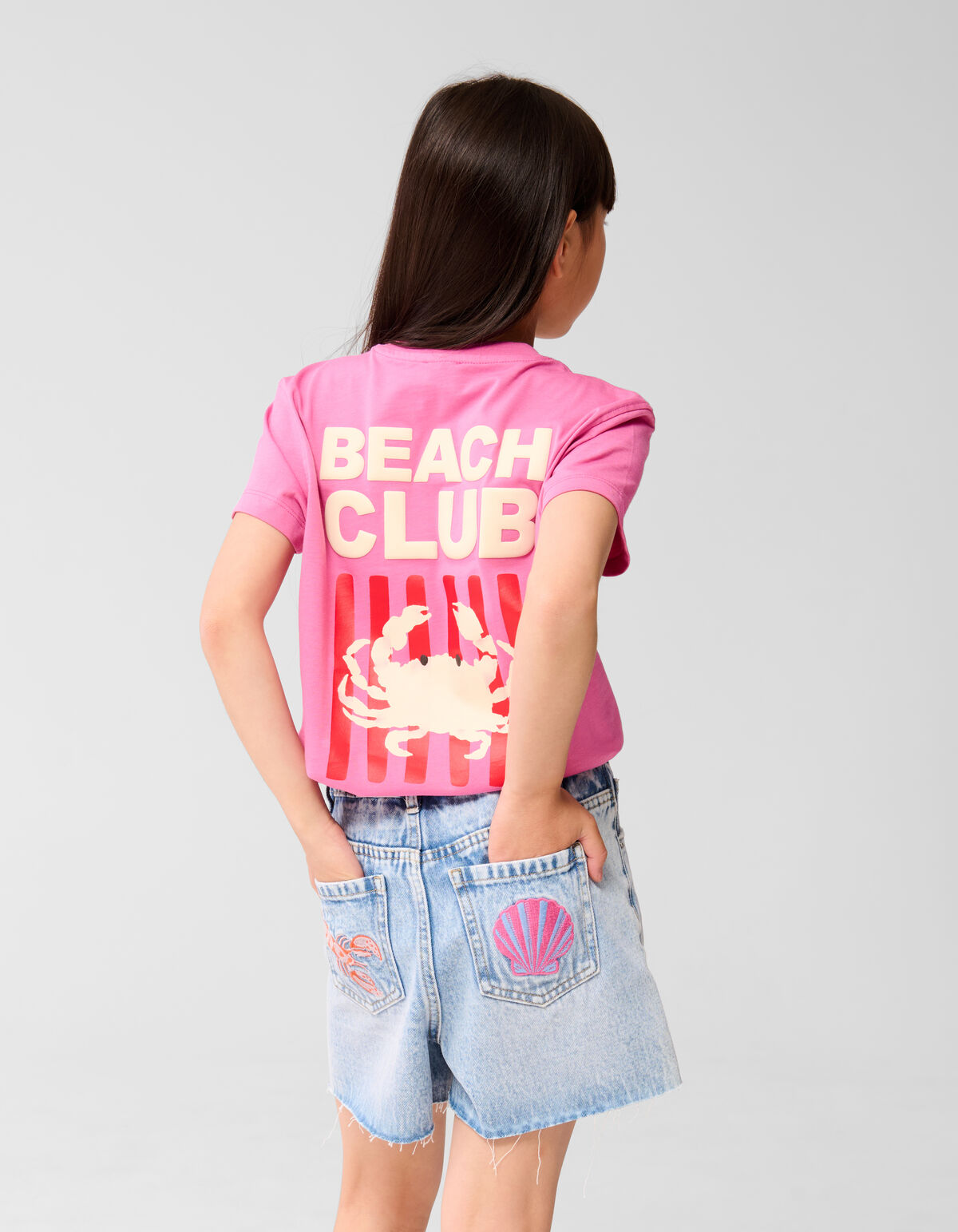 Beach Club Artwork T-shirt Roze SHOEBY GIRLS