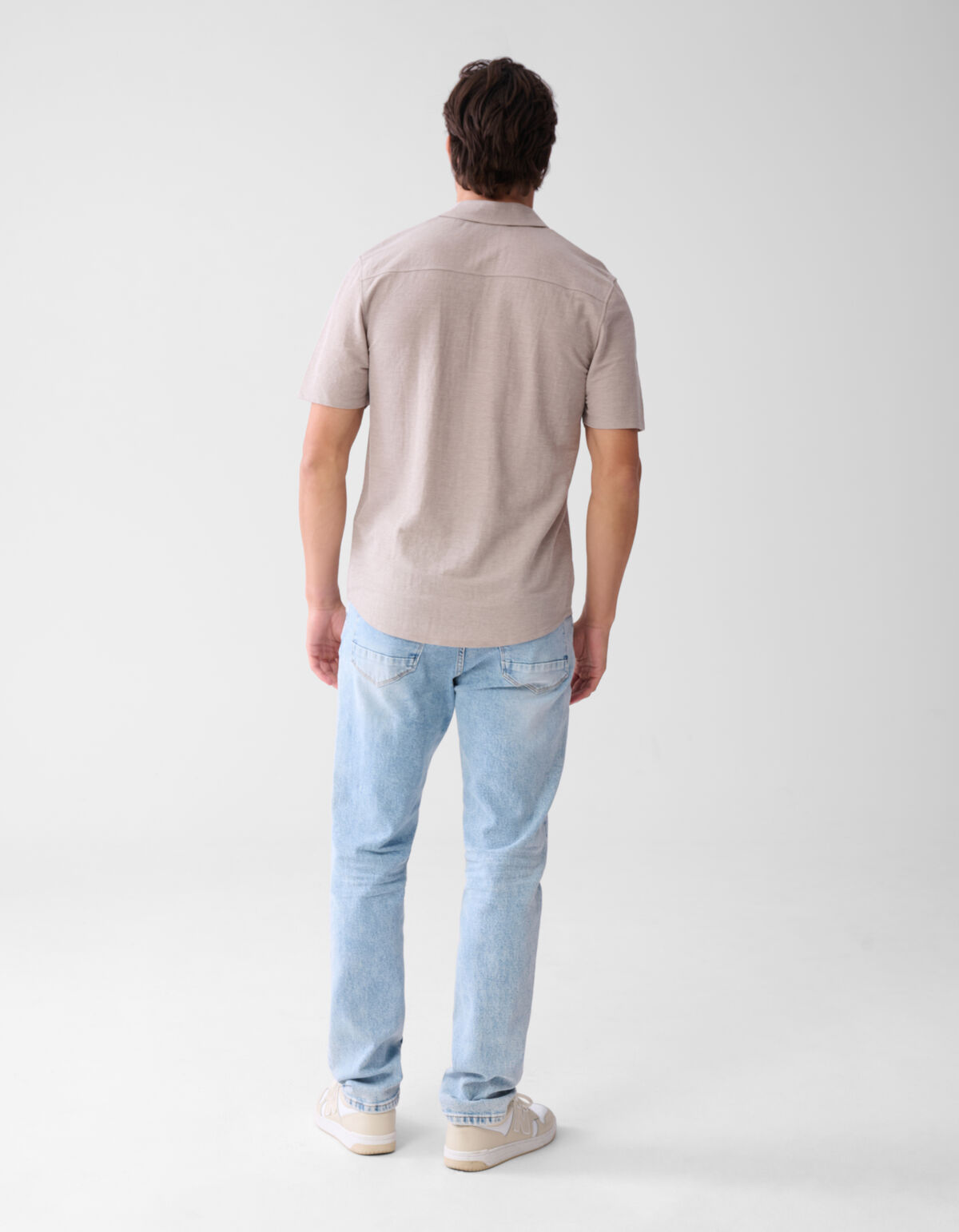 Pique Shirt Lichtbruin SHOEBY MEN