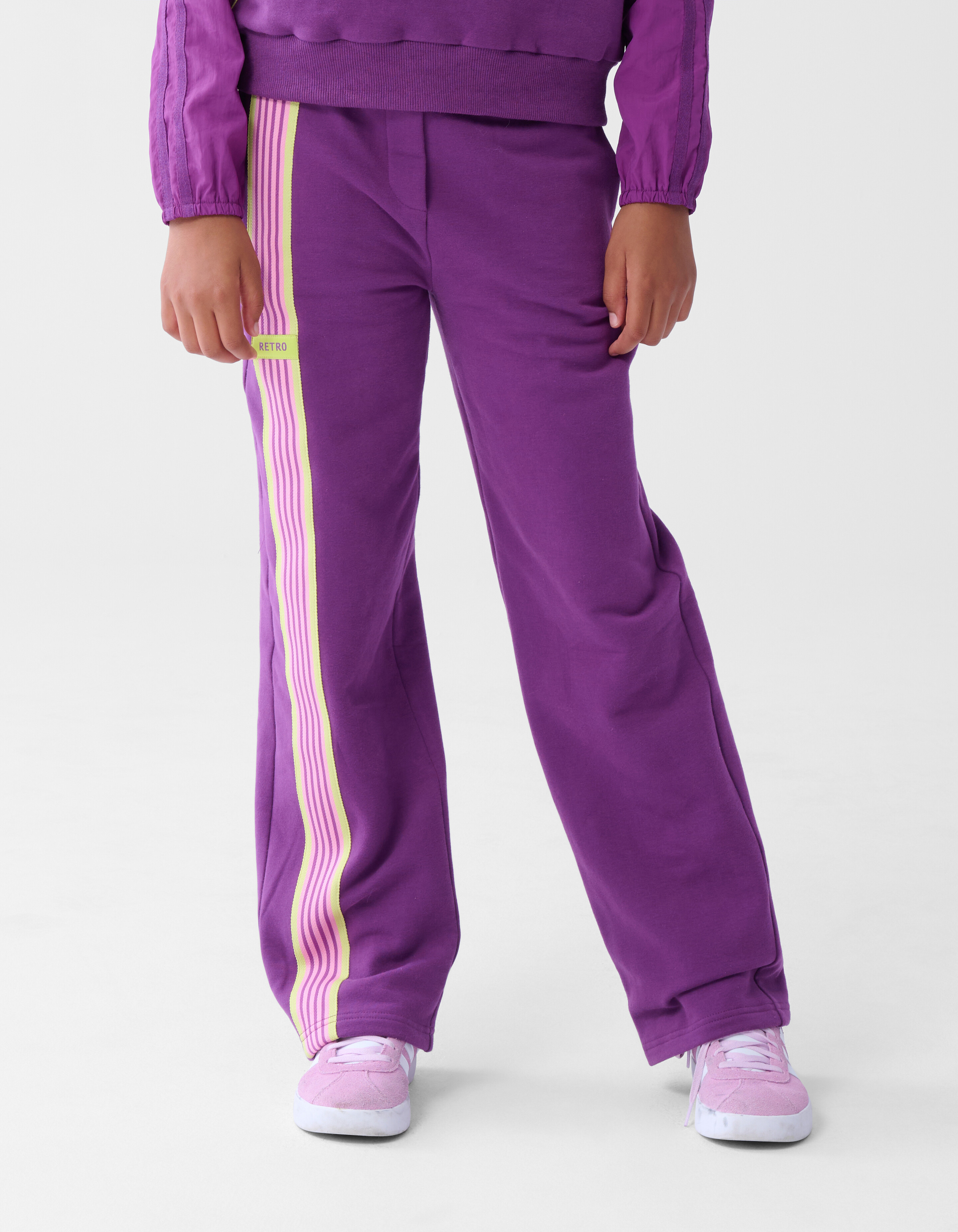 Sporty Stripe Broek Paars SHOEBY GIRLS