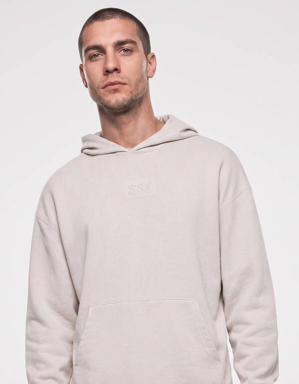 Jacquard Hoodie Zand SHOEBY MEN
