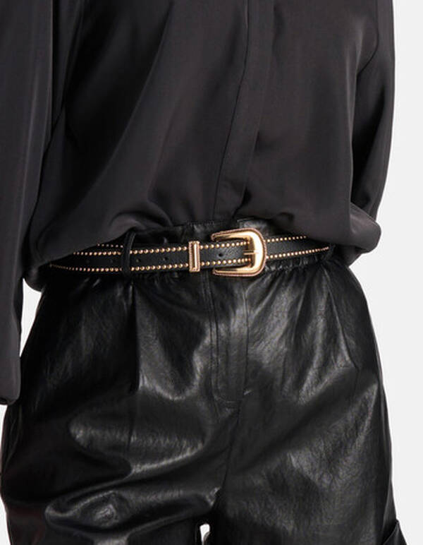 Studs Riem Zwart SHOEBY ACCESSOIRES