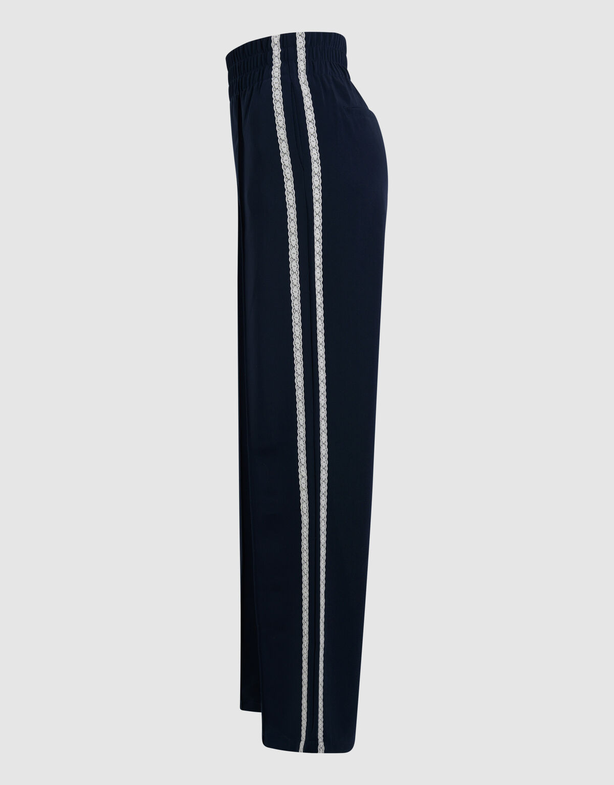 Sporty Wide Leg Broek Donkerblauw SHOEBY WOMEN