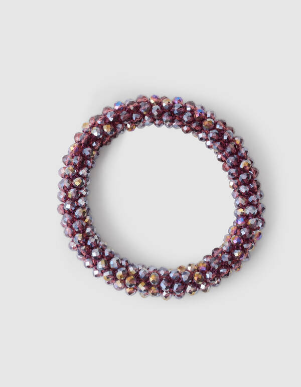 Beaded Haarelastiek Rood SHOEBY ACCESSOIRES