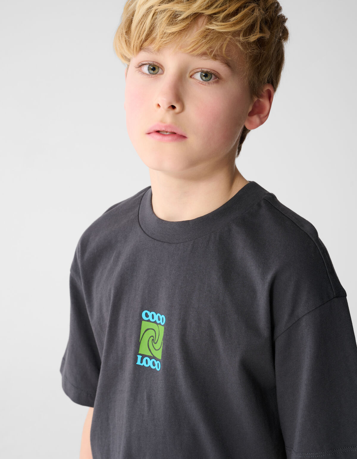 Coco Loco Artwork T-shirt Donkergrijs SHOEBY BOYS