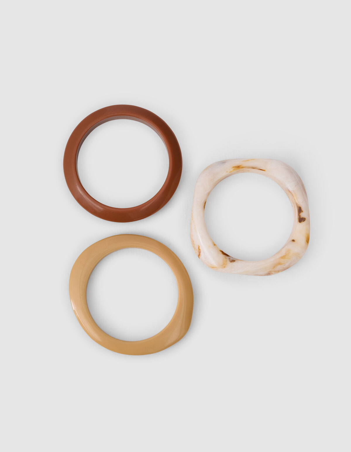 Big Bangle Set Beige SHOEBY ACCESSOIRES