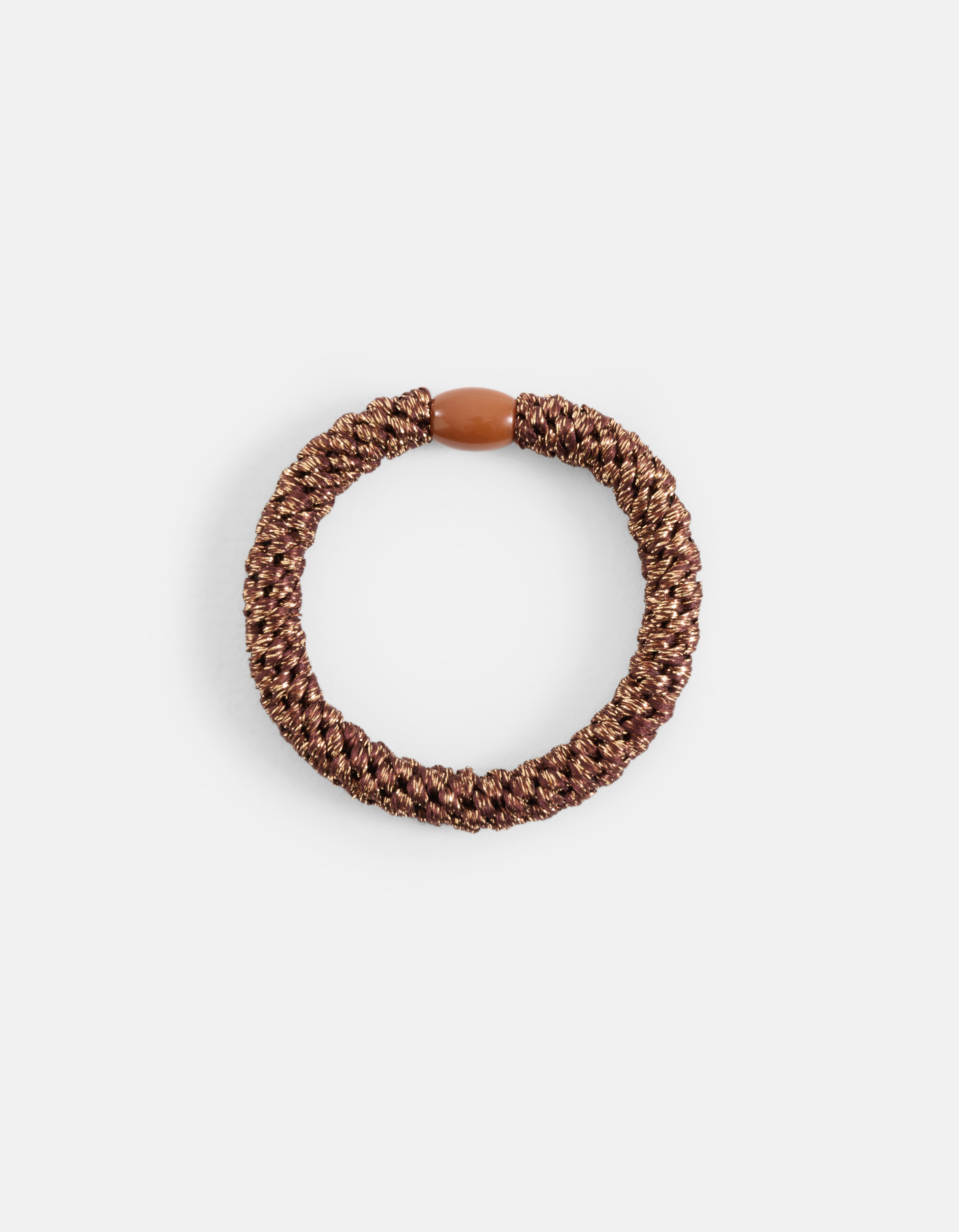 Lurex Haarelastiek Bruin SHOEBY ACCESSOIRES