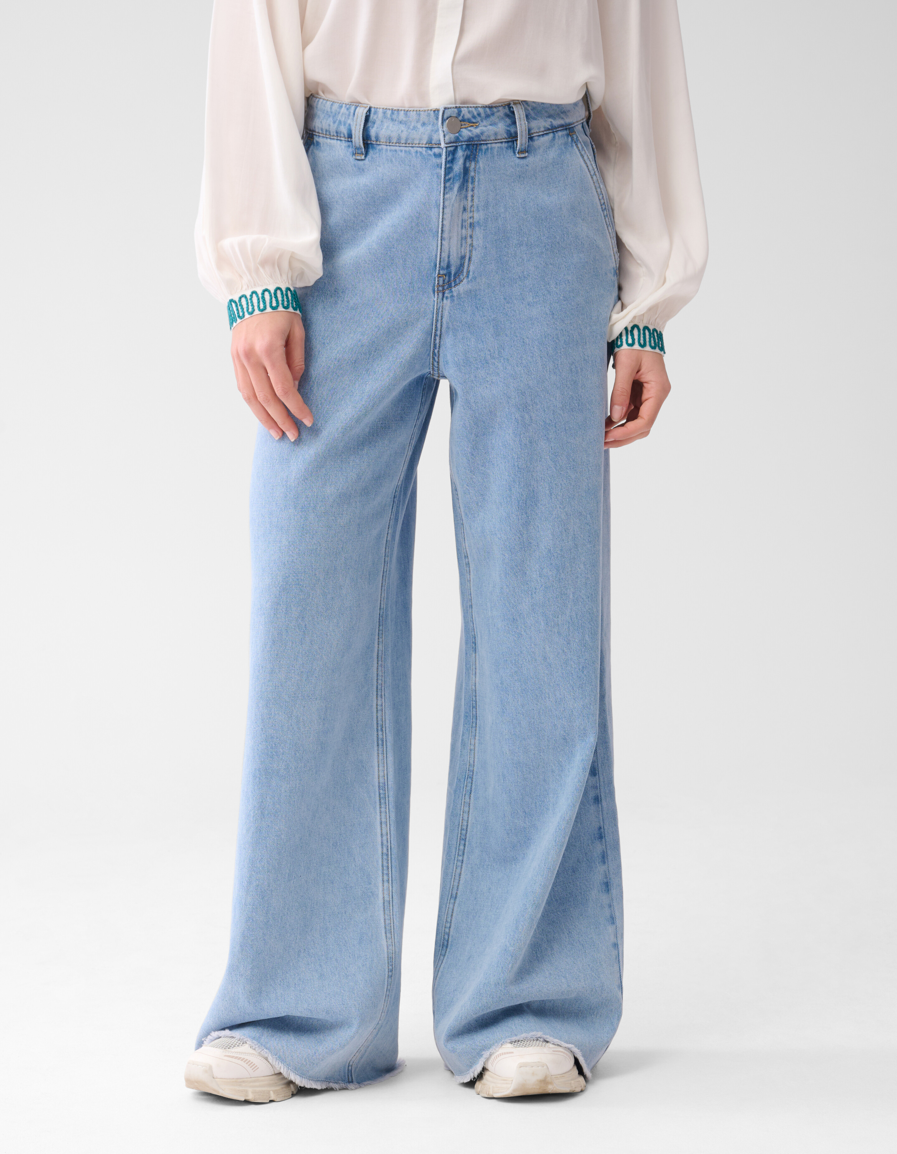 Wide Leg Jeans Bleached By Mieke SHOEBY WOMEN