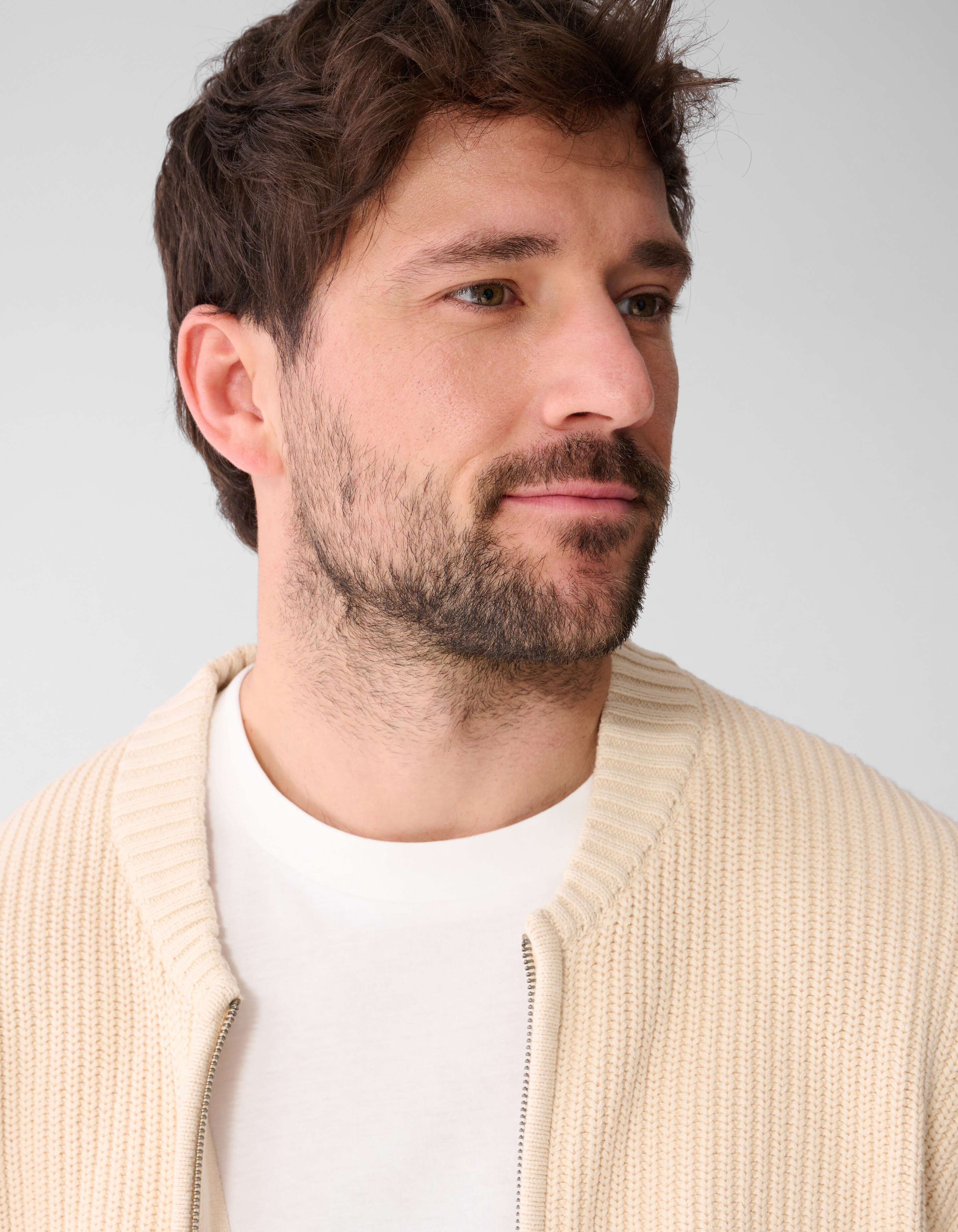 Gebreid Bomber Jack Zand SHOEBY MEN