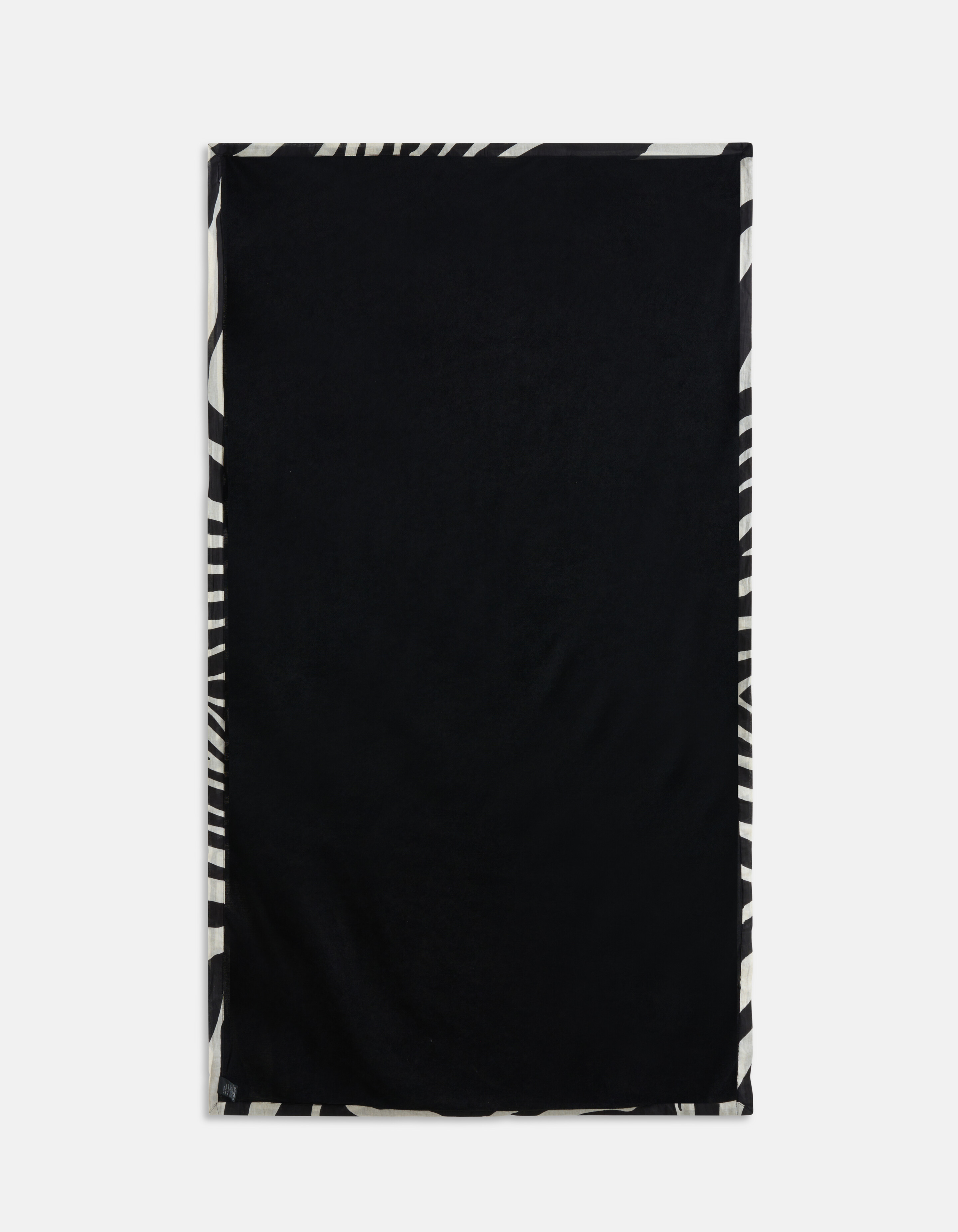 Zebra Print Badhanddoek Zwart/Wit SHOEBY ACCESSOIRES