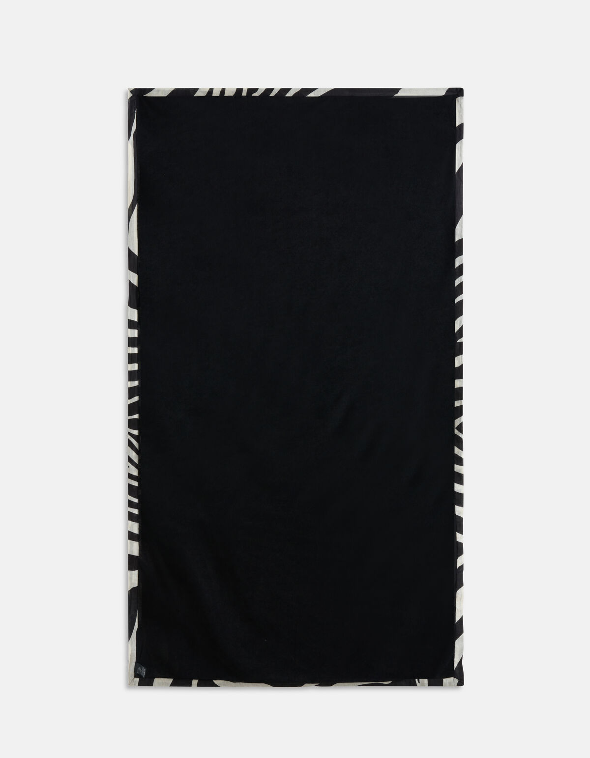 Zebra Print Badhanddoek Zwart/Wit SHOEBY ACCESSOIRES