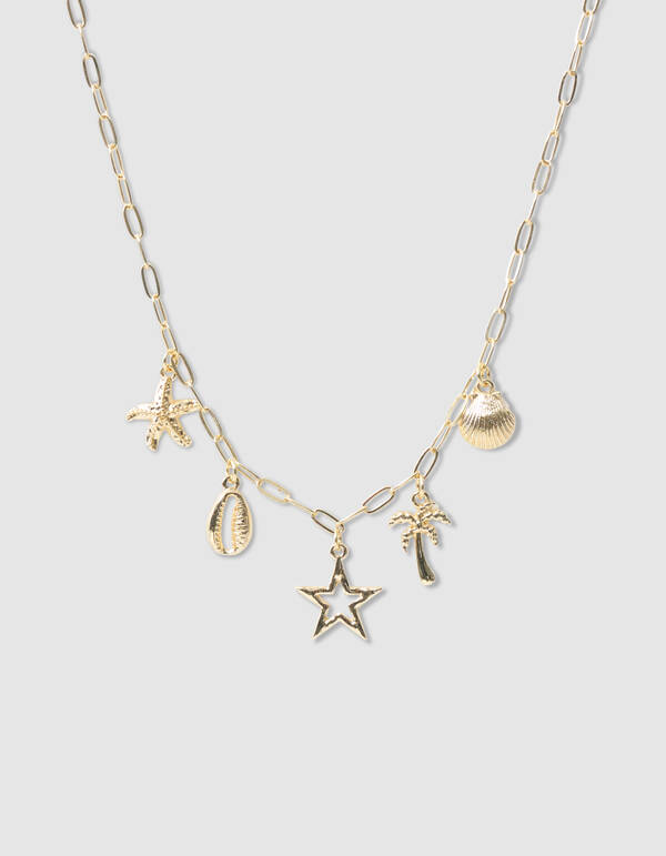Schelp Bedel Ketting Goud SHOEBY ACCESSOIRES