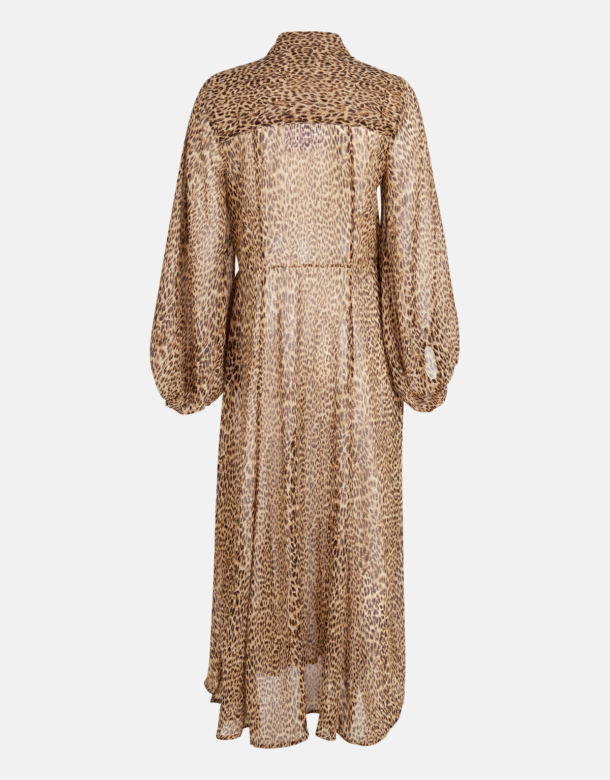 Cheetah Maxi Jurk Bruin SHOEBY WOMEN