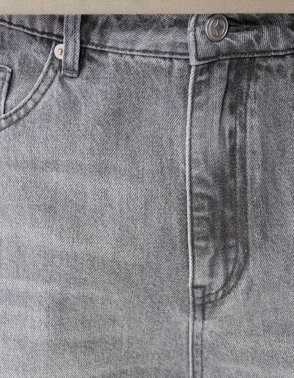 Baggy Fit Jeans Grijs L34 SHOEBY MEN