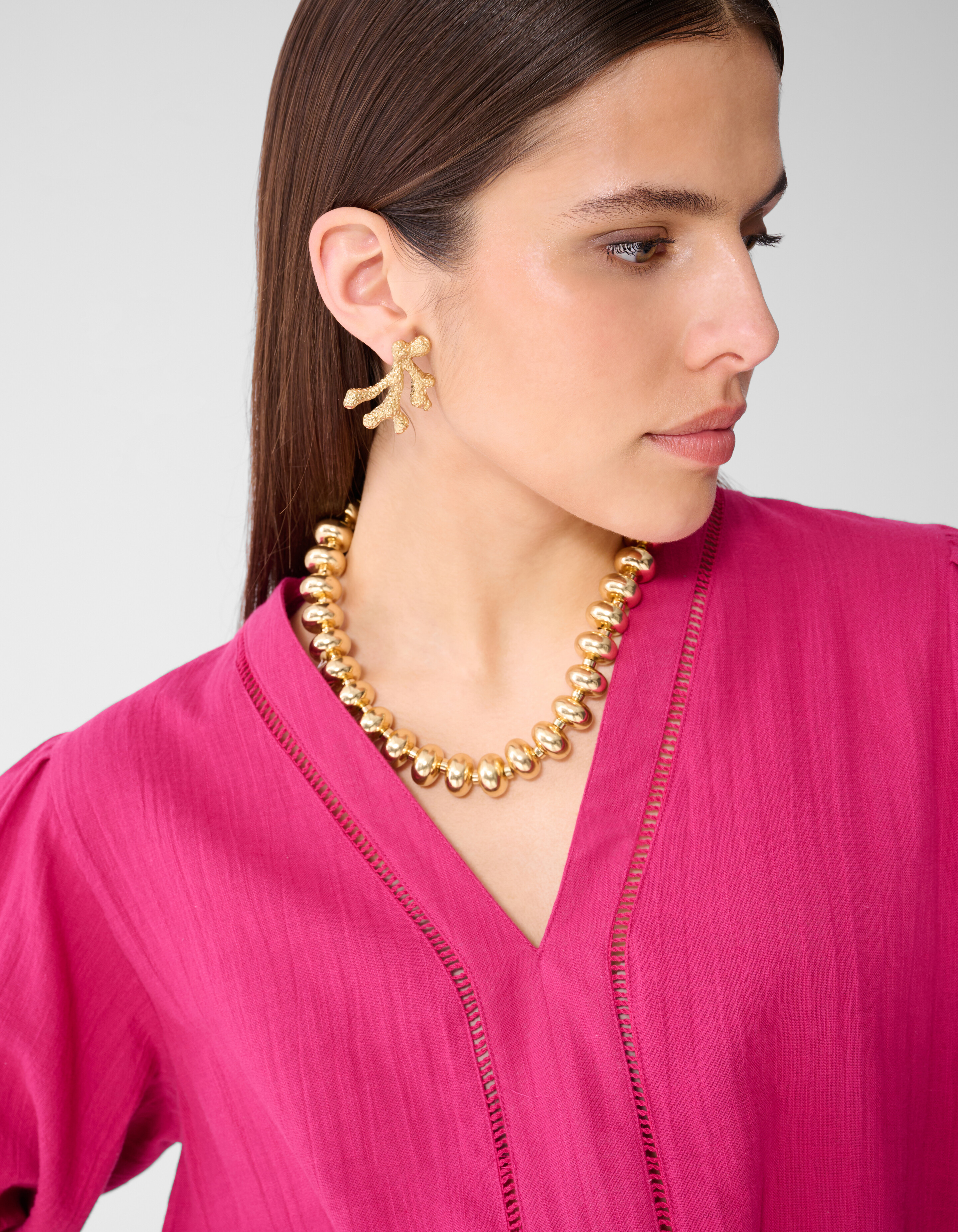 Coral Oorbellen Goud SHOEBY ACCESSOIRES