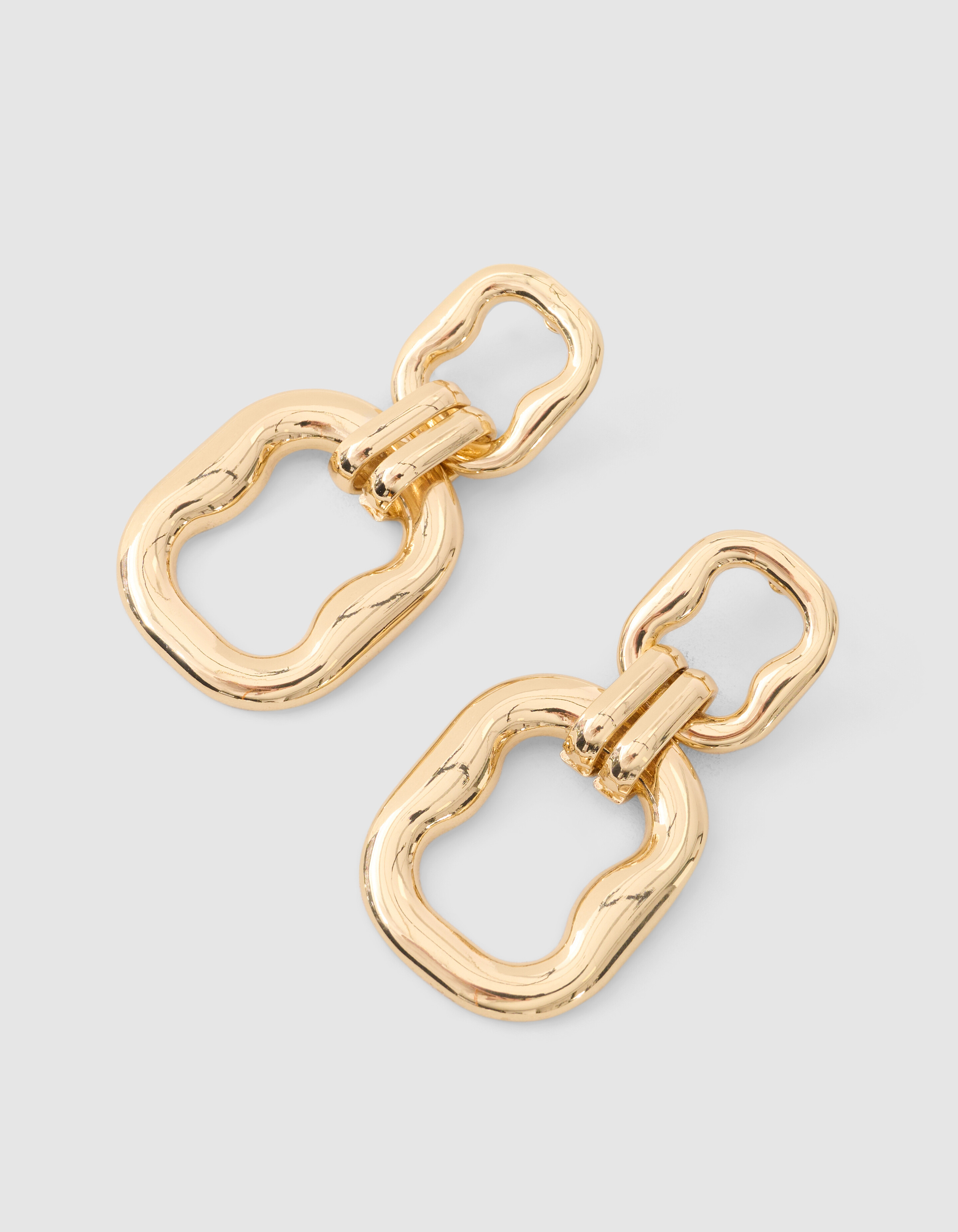 Double Squared Oorbellen Goud SHOEBY ACCESSOIRES