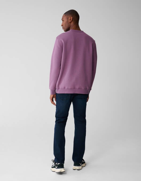 Badge Sweater Paars SHOEBY MEN