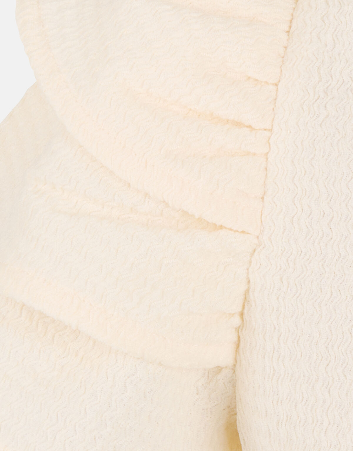 Crinkle Top Gebroken Wit SHOEBY GIRLS