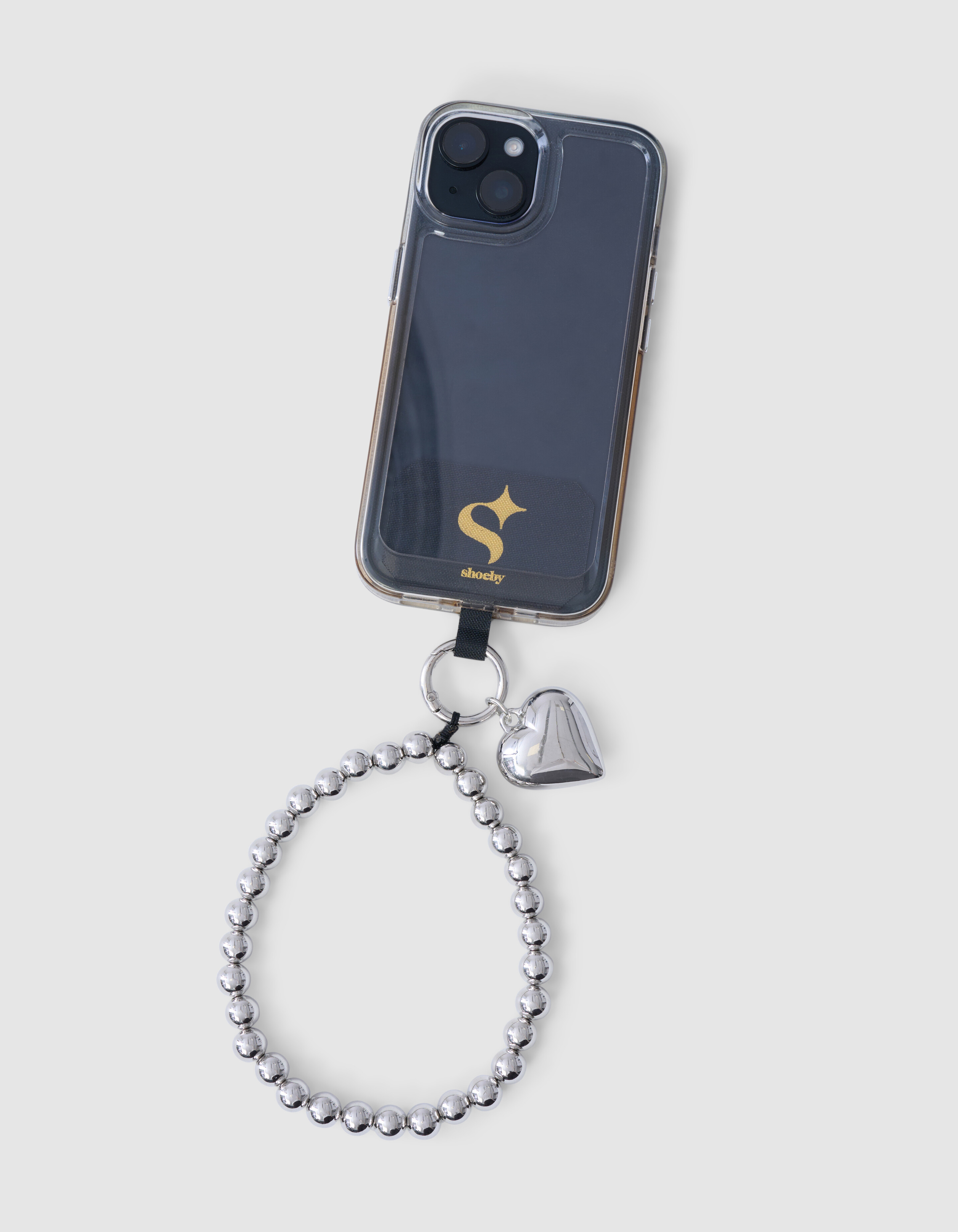 Heart Telefoonkoord Zilver SHOEBY ACCESSOIRES