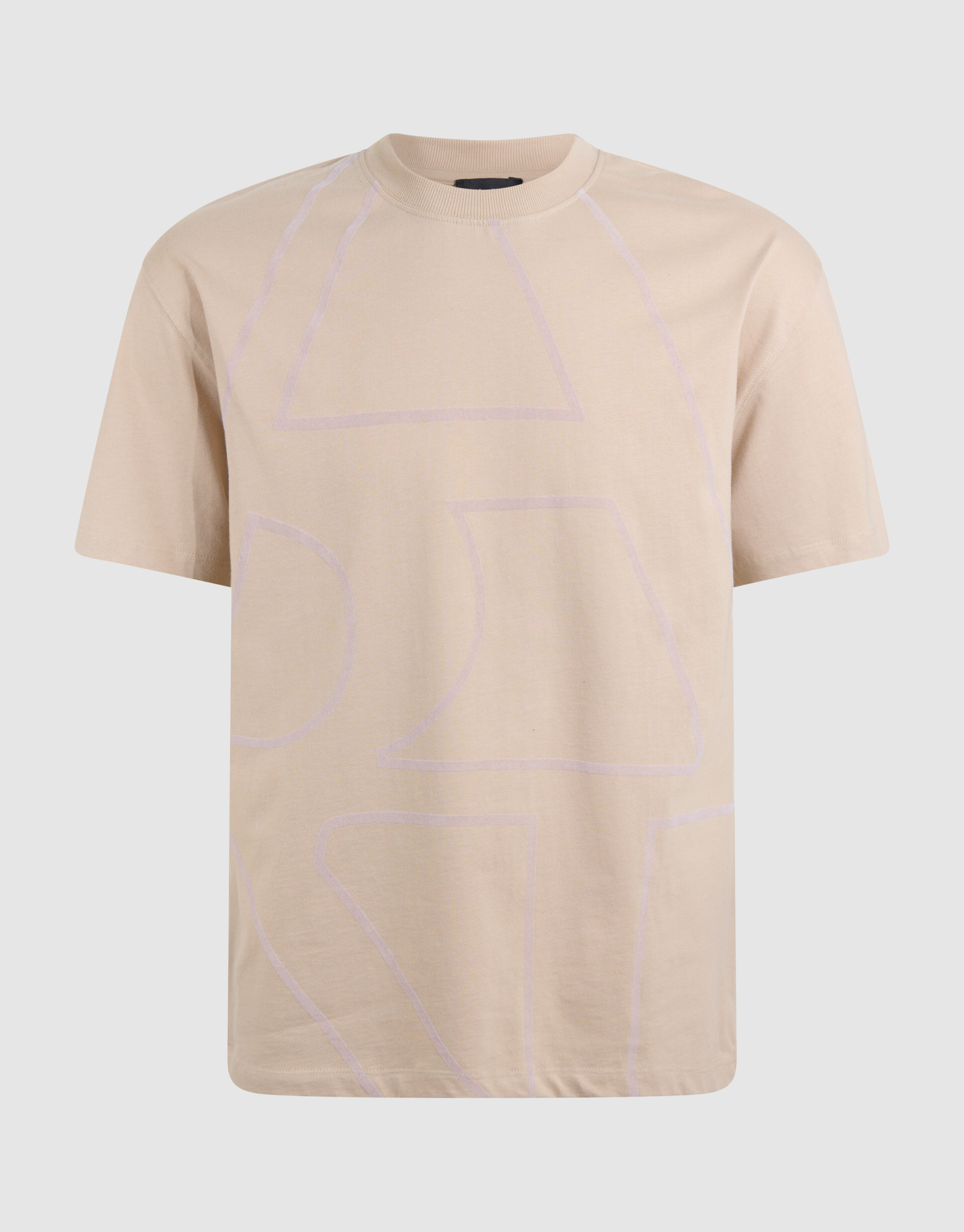 Flock Line Artwork T-shirt Zand SHOEBY MEN