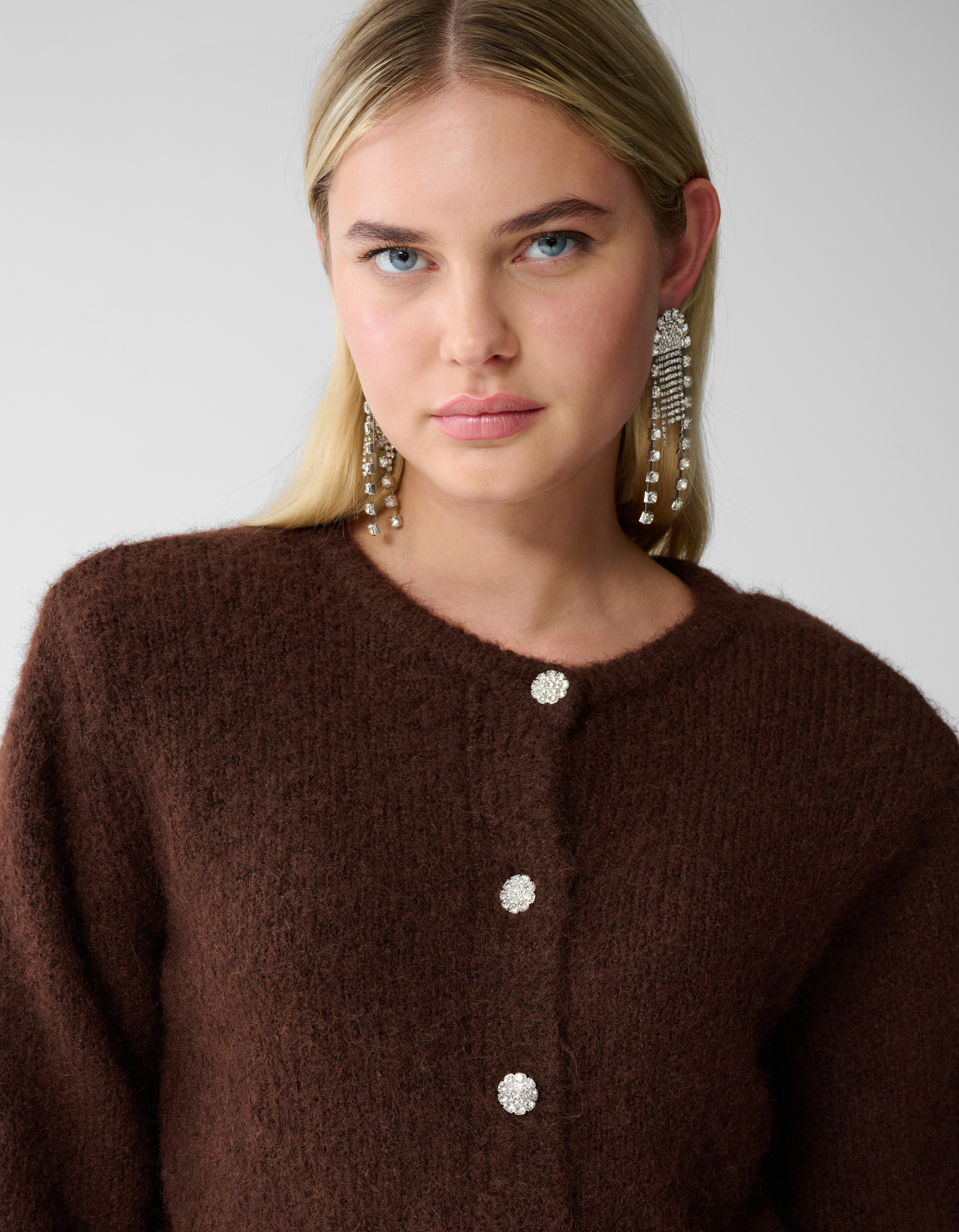 Reversible Knit Vest Bruin SHOEBY WOMEN